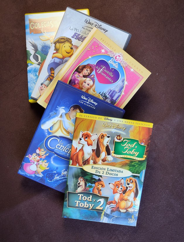 Pack de películas de dibujos en DVD